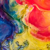 抽象的な水絵具での絵画